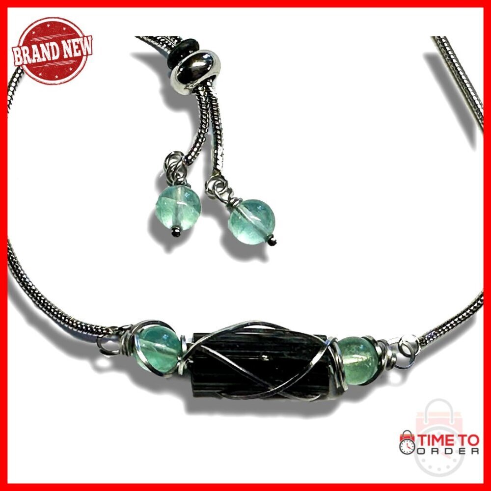 Adjustable Snake Chain Bracelet Elegant Minimal Healing Crystal Jewelry